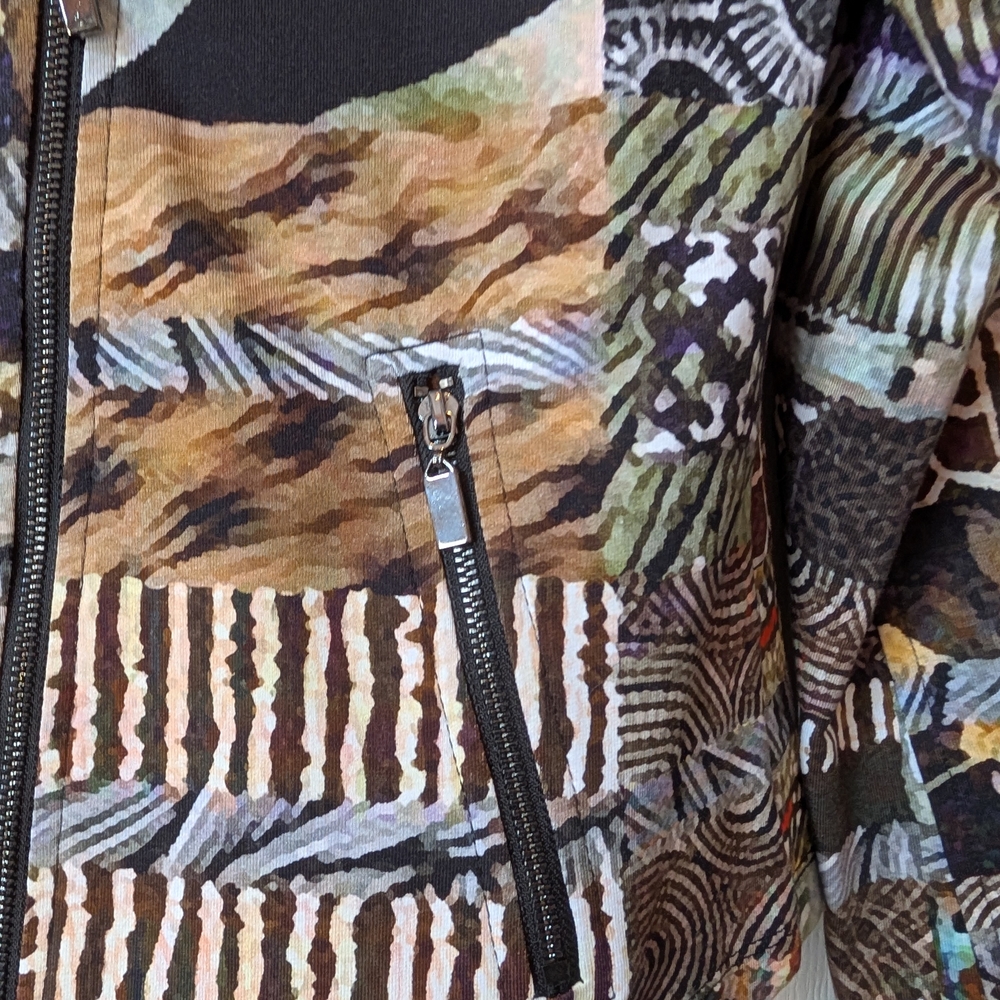 Wild Patchwork Animal Print Blazer - image 4